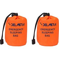 Delmera Emergency Survival Sleeping Bag Bivy Sack with Portable 2-Pack