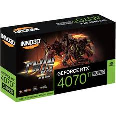 GeForce RTX 4070 Ti Super Grafikkort Inno3D GeForce RTX 4070 Ti SUPER Twin X2 HDMI 3xDP 16GB