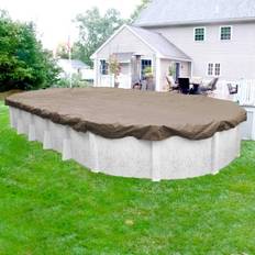 Pool Mate Swimming Pools & Accessories Pool Mate 572141-4 Sandstone Winter Cover for Oval Above Ground Swimming 21 x 41-ft. Oval