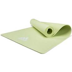 Adidas Fitness adidas Yoga Mat Thick 8mm EVA Foam Non Slip Exercise Workout Mats for Men and Women Ideal for Home Gym Fitness, Yoga, Pilates Studio Lightweight, Rollable, Foldable 69" L x 24" W Aero