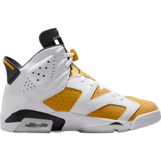 Leather Sneakers Nike Air Jordan 6 Retro M - White/Black/Yellow Ochre