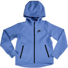 Nike Kid's Sportswear Tech Fleece Full-Zip Hoodie - Polar/Black/Black