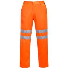 UV Protection Work Pants Portwest RT45 Hi-Vis Polycotton Service Trousers