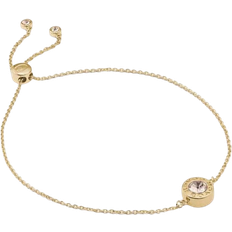 Jewelry Coach Open Circle Slider Bracelet- Gold/Transparent