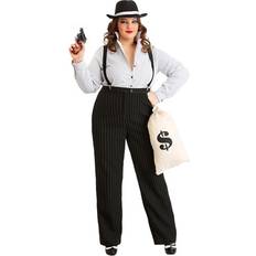 Fun 1920s Gangster Lady Plus Size Costume