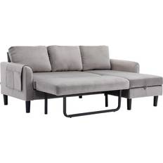 Sofa Beds Sofas HOMEFUN HFHDSN-988GY Gray 72.4" 4 Seater