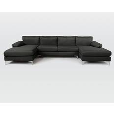 Furniture on sale Casa Andrea Milano Modern Large Dark Grey Sofa 115" 3 6 Seater