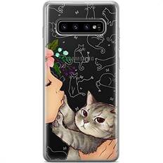 Cases & Covers Mertak Clear Case Compatible with Samsung Galaxy A72 5G A71 A70 A52 A32 A50 A21 A01 Design Cover Cute Flexible TPU Slim Cat Kiss Funny Protective Lightweight Pet Silicone Hilarious Paws