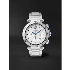Uhren Cartier Pasha de Automatic Chronograph 41mm Watch, Ref. No. WSPA0018 Men White