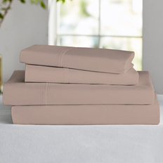Silk Bed Sheets Gaiam Relax 300-Thread Count Bed Sheet Pink (203.2x)