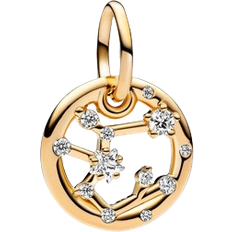 Pandora Sagittarius Zodiac Dangle Charm - Gold/Transparent