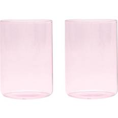 Rosa Drikkeglass Design Letters Favourite The Mute Pink Drikkeglass 35cl 2st