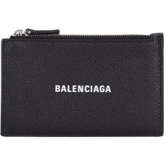 Sølv Kortholder Balenciaga Cash Large Long Coin And Card Holder - Black