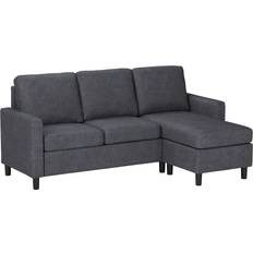Living room sofas Shintenchi HB009 Dark Grey Sofa 78.7" 3 Seater