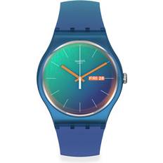 Swatch Unisex Armbanduhren Swatch Fade To Teal (SO29N708)