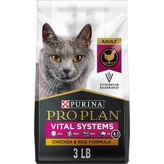 PURINA PRO PLAN Cats Pets PURINA PRO PLAN Vital Systems Chicken & Egg Formula 4-in-1 Dry Cat 3-lb bag