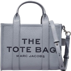 Gray Bags Marc Jacobs The Leather Small Tote Bag - Wolf Grey