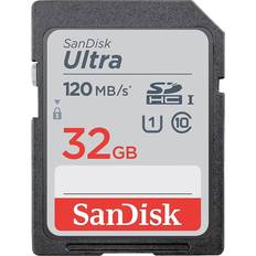 32 GB Minnekort SanDisk Ultra SDHC Class 10 UHS-I U1 120MB/s 32GB
