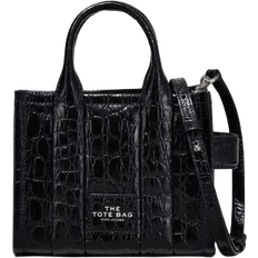 Marc Jacobs The Croc Embossed Mini Tote Bag - Black