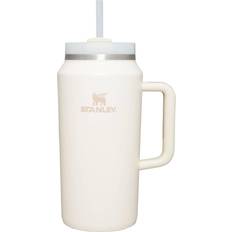 Beige Cups & Mugs Stanley Quencher H2.0 FlowState Cream Travel Mug 64fl oz