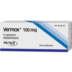 Reseptfrie legemidler Vermox 100mg 6 st Tablett
