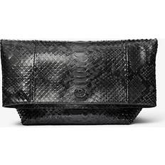 Michael Kors Clutches Michael Kors Candice Small Python Embossed Leather Folded Clutch