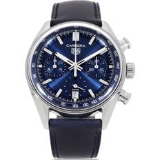 Tag Heuer Unisex Wrist Watches Tag Heuer 2023 unworn Carrera Chronograph 39mm Calf Leather/Sapphire Glass/stainless One Size Blue