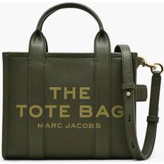 Green Handbags Marc Jacobs The Leather Small Tote Bag - Forest