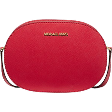 Michael Kors Jet Set Travel Medium Saffiano Leather Crossbody Bag - Bright Red