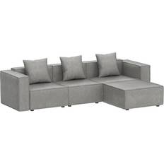 AZY903-GS Chenille Grey Sofa 101.6" 4 Seater