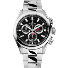 Alpina Wrist Watches Alpina Swiss Chronograph Bracelet 42mm Silver-tone