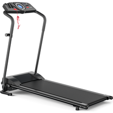 Costway Cardio Machines Costway 1.0 HP Electric Mobile Power Foldable Treadmill with Operation Display for Home