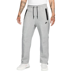 Black and grey tech fleece Nike Sportswear Tech Fleece Open-Hem Sweatpants Men's - Dark Grey Heather/Black