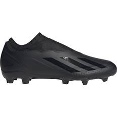 Adidas Firm Ground (FG) Soccer Shoes adidas X Crazyfast.3 Laceless FG Soccer Cleats - Core Black