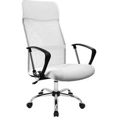 Metall Bürostühle Casaria Ergonomic Mesh High Back Rocker Seat White Bürostuhl 122cm