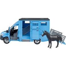 Dyr Lekebiler Bruder MB Sprinter Animal Transporter 1 Horse 02674