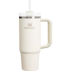 Beige Cups & Mugs Stanley Quencher H2.0 FlowState Cream 2 Travel Mug 30fl oz