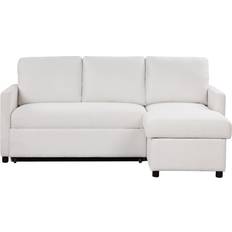 Serta Clancy Convertible Sectional Cream 77.2" 3 Seater