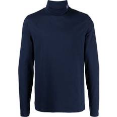 Sergio Tacchini Logo-embroidered Roll-neck Jumper - Navy Blue
