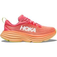 Rosa Løpesko Hoka Bondi 8 W - Coral/Papaya