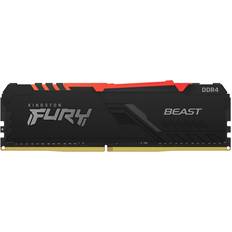 3600 MHz - 8 GB - DDR4 RAM minne Kingston Fury Beast RGB Black DDR4 3600MHz 8GB (KF436C17BBA/8)