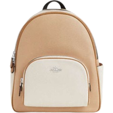 Coach Court Backpack In Colorblock - Silver/Sandy Beige Multi