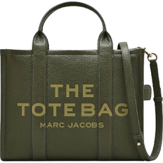 Green Handbags Marc Jacobs The Leather Medium Tote Bag - Forest