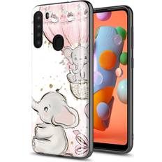 Mobile Phone Accessories GORGCASE Phone CASE for Samsung Galaxy A21 NOT FIT A21S Slim Graphic Design Anti-Scratch Shook-Proof Hybrid Rubber PC TPU Bumper Armor Cute Teen Boy Girls Women Drop Protective Cover Elephant