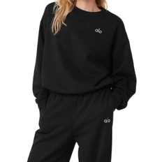 Sweatshirts - Women Sweaters Alo Accolade Crewneck Pullover - Black