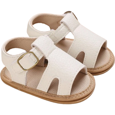 Shein 1pair Baby Girls' Closure Flat Open Toe Casual Sandals For Summer