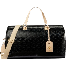 Michael Kors Duffel- & Sportsbager Michael Kors Grayson Extra-Large Logo Embossed Patent Weekender Bag - Black