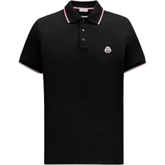Men Polo Shirts Moncler Logo Patch Polo Shirt - Black