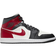 Schwarz Sneakers Nike Air Jordan 1 Mid W - Sail/Off-Noir/White/Gym Red