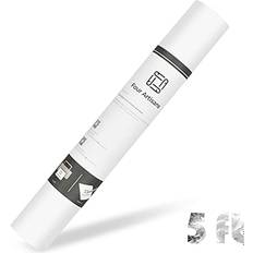 Arts & Crafts FourArtisans Iron On Vinyl Roll, White, 12"x5ft Truly Matte, for Cricut, Cameo Silhouette, Heat Transfer Vinyl for T-Shirts & Any Heat Press Projects, Made of Biodegradable Polyurethane White